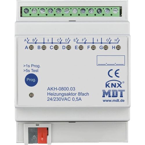 MDT KNX, Heizungsaktor, 8fach, 24/230 V AC, REG, 1 Stk.