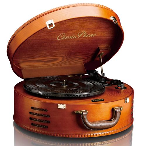 Classic Phono TT-34 Retro Kofferplattenspieler