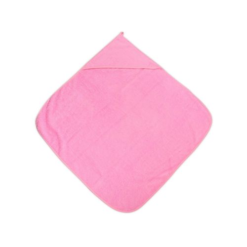 Lorelli Baby-Badehandtuch 80 x 80 cm, Kapuzenhandtuch, Badetuch, ab Geburt rosa