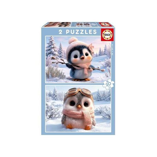 Educa 2X20 Cute Penguins