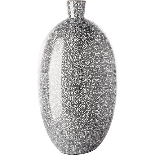 Bodenvase GILDE "Vase Athina bauchig", grau, B:28cm H:48cm T:28cm, Porzellan, Vasen