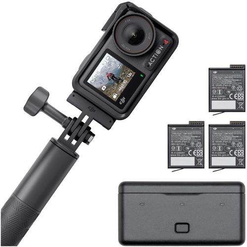 DJI Camcorder "Osmo Action 4 Adventure Combo", schwarz, B:4,42cm H:3,28cm T:7,05cm, Camcorder