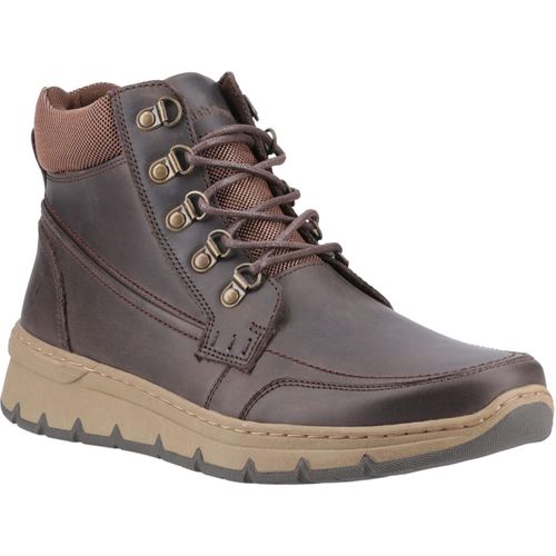 Hush Puppies Nixon Leren Heren Bruine Enkellaarzen