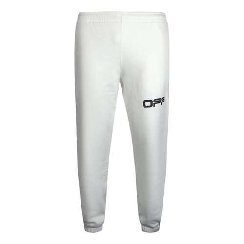 Weiße Jogginghose mit Flughafenband-Logo von Off-White
