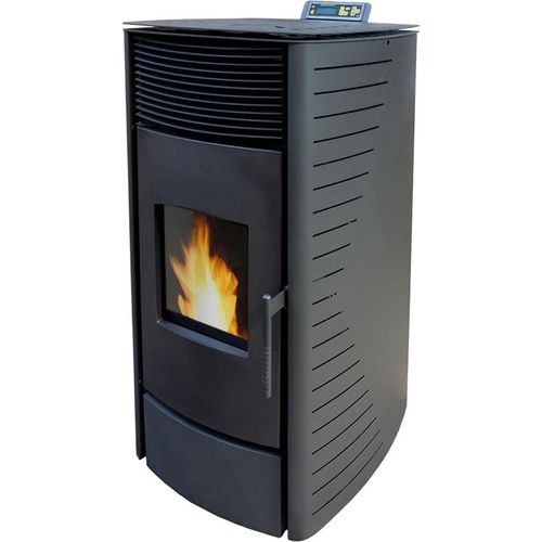 NEMAXX® P12 Pelletofen 13,6 kW A+ bis 300 m³ – Auto-Reinigungszyklus, ECO-Modus, Wochenprogramm & mechanische Reinigungsunterstützung – Schwarz