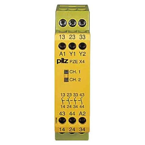 Pilz Kontakterweiterungsblock 24VDC 4n/o PZE X4, 774585