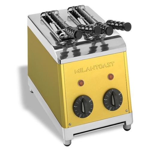 Milantoast Sandwichtoaster mit Zangen gold