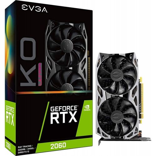 EVGA 06G-P4-2068-KR, GeForce RTX 2060, 6 GB, GDDR6, 192 Bit, 7680 x 4320 Pixel, PCI Express 3.0