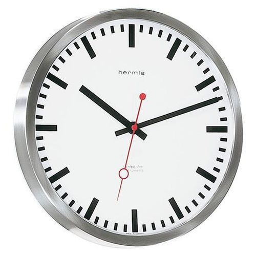 Hermle Hermle Funk-Bahnhofsuhr, silber