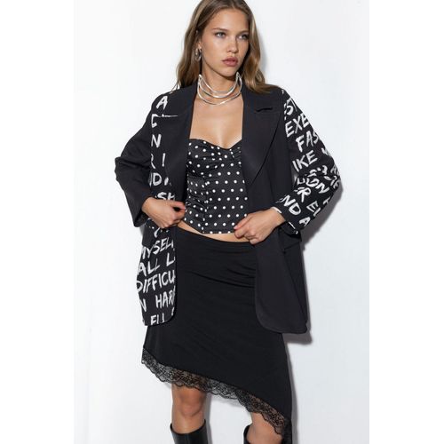 Overmaatse Crepe Blazer Jas