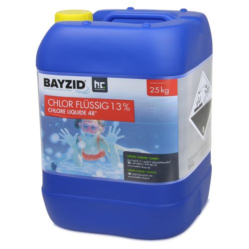 12x25 kg BAYZID® Flüssigchlor 13% zur effektiven Pool Desinfektion