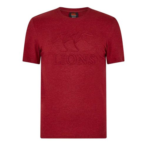 Canterbury Heren Monument 2025 British & Irish Lions T-Shirt (Rode Dahlia)
