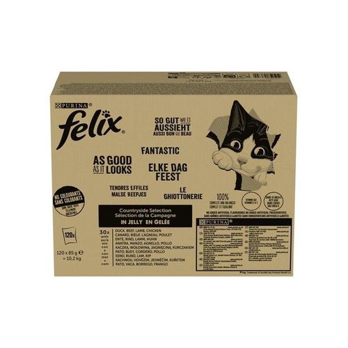 Purina Felix Fantastic Duo Mix Countryside - wet cat food - 120x85g