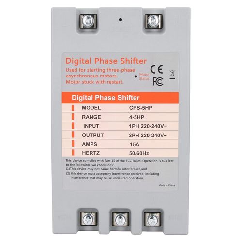 Einphasen-zu-3-Phasen-Konverter, digital, 4–5 PS, 2,2–3,7 kW, 220–240 VAC