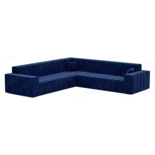 Couch Gran Canaria L-Form in Stoff