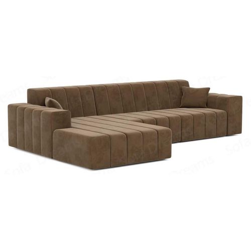 Couch Gran Canaria L-Form in Stoff Kurz