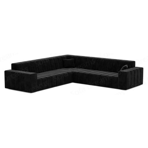 Couch Gran Canaria L-Form in Stoff