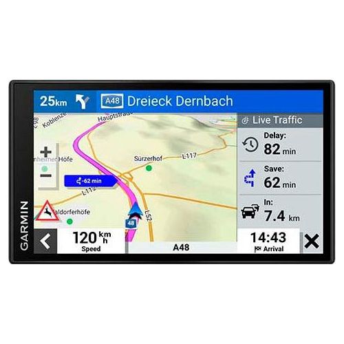 GARMIN Navigationsgerät "DriveSmart™ 66 mit Amazon Alexa EU, MT-S", schwarz, B:15,2cm H:8,6cm T:1,9cm, Navigationsgeräte