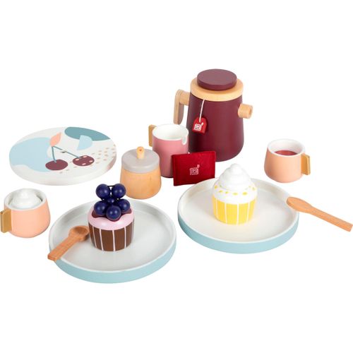 Spielgeschirr SMALL FOOT "Kaffee und Tee-Set „tasty“", bunt, Spielgeschirr, Kinder, Holz