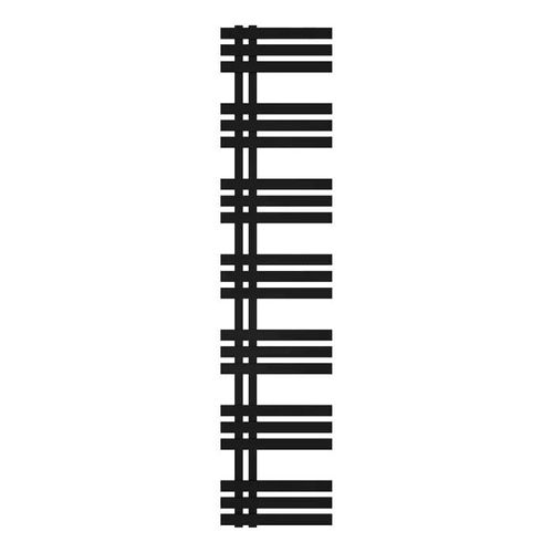 MERT Design Badheizkörper ELEN 400 x 1800 mm, schwarz, rechts-/linksbündig, ohne Heizstab