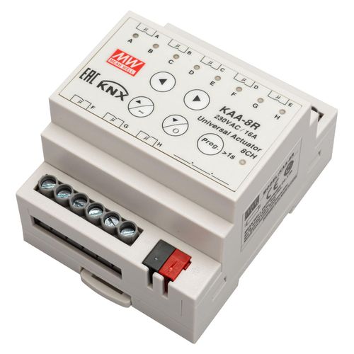 MEANWELL KAA-8R KNX Universal-Aktor 8-Kanal 16A pro Kanal