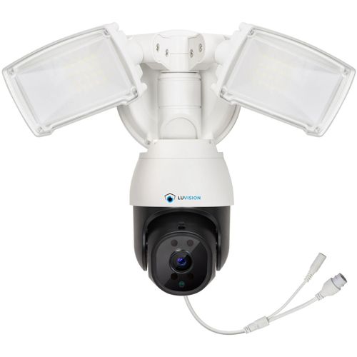 LUVISION LED Flutlicht PTZ WLAN Überwachungskamera mit Bewegungsverfolgung Lampe AI Auto Tracking