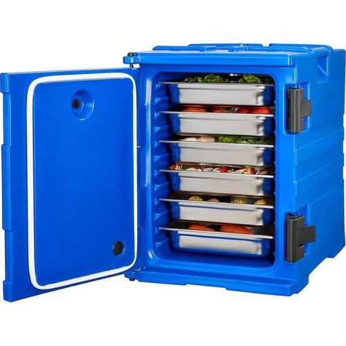 Isolierter Speisenbehälter - 90 L - Speisenwärmer - Tragbarer Speisenbehälter Blau - Ideal für Catering und Veranstaltungen