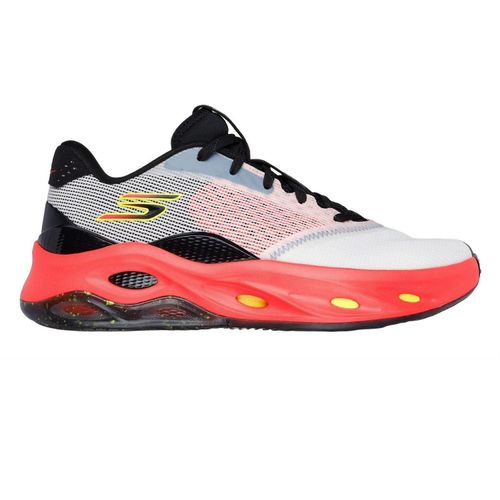 Skechers Hoge sportschoenen met mesh voor heren, met stabiliteitsondersteuning (Wit/oranje)
