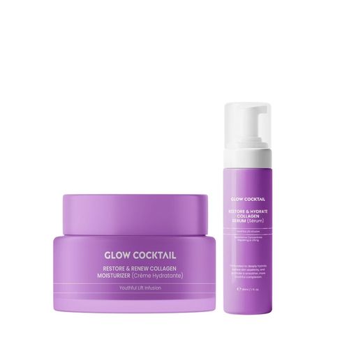 Wiederherstellende & Erneuernde Kollagenfeuchtigkeitscreme 50ml + Wiederherstellendes & Hydrierendes Kollagenserum 30ml