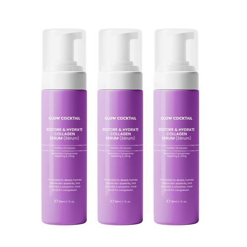3 X Wiederherstellendes & Befeuchtendes Kollagenserum 30ml