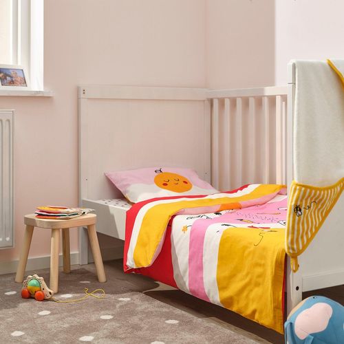 GRÖNFINK Bettwäsche-Set f Babybett, 2-teilig