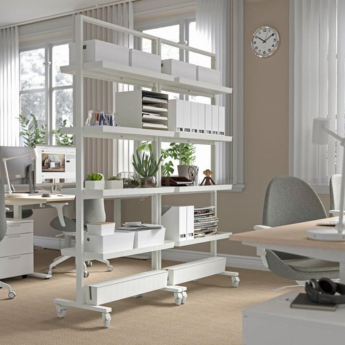MITTZON Gestell+Rollen/Ablage/Kabelaufbe