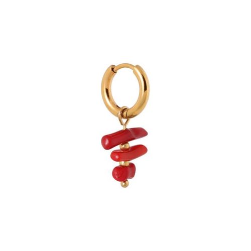 Label Kiki Coral crush hoop