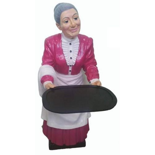 Casa Padrino Luxus XXL Deko Figur Butlerin H. 90 cm