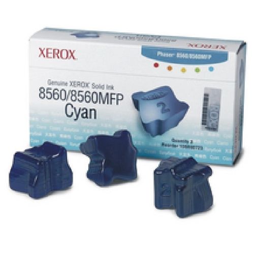 Tinte Genuine Solid Ink / cyan / bis zu 3400 Seiten / 3er Pack, Phaser 8560/8560MFP