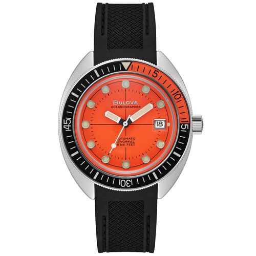 Bulova Uhr 96B350 Herren Taucheruhr Automatik Oceanographer Edelstahl 41mm Durchmesser 20Bar