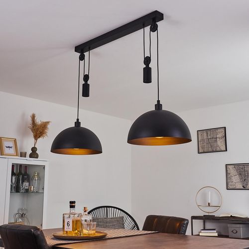 Cretajo »Cretajo« Hängelampe aus Metall in Schwarz im industrial Design