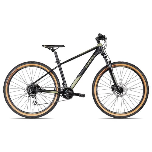 Axess KEEDO schnelles Hardtail Mountainbike mit Lockout-Federgabel 27.5 Zoll dunkelgrün 18 Zoll