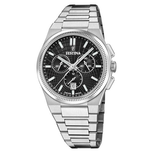 Festina Chronographen Rivé Swiss Made Black