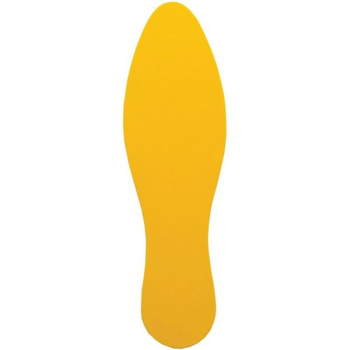 Fußbodensymbol 'Fuß' 28x8,4cm gelb Packung mit 5 Stück