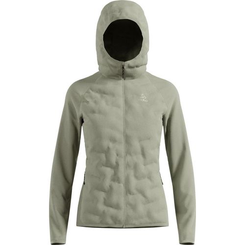 Zeroweight Insulator Hybrid Mid Layer mit Kapuze und Reissverschluss, Damen - Odlo, Farbe:10876 shadow, Größe:M