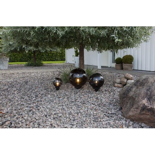 LED-Dekoration-Kugelset 3er Set Orby Ø 20, 30, 40 cm schwarz outdoor