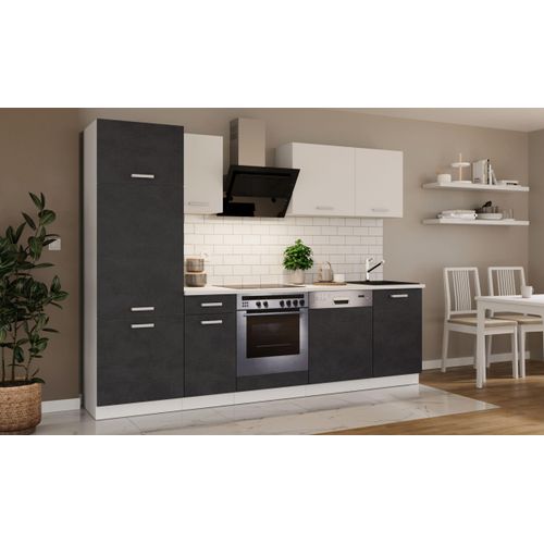 Küche Toni 270 cm Küchenzeile Küchenblock Singleküche Einbauküche