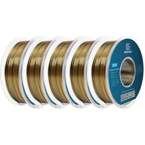 3D-Filament, robust und umweltfreundlich, geringe Schrumpfung, Gold Silber