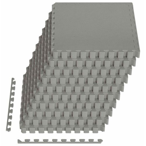 Pool Bodenschutzmatte 40 stk. Grau 14,4 m² EVA-Schaum