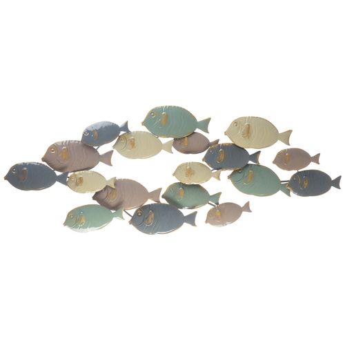 WANDDEKORATION Metall blau Fermium