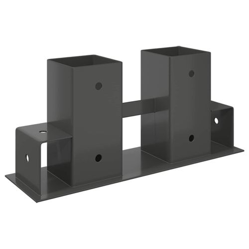 vidaXL Hilfsmittel für Holzstapel 12 Stk. Anthrazit 34 x 10 x 15 cm