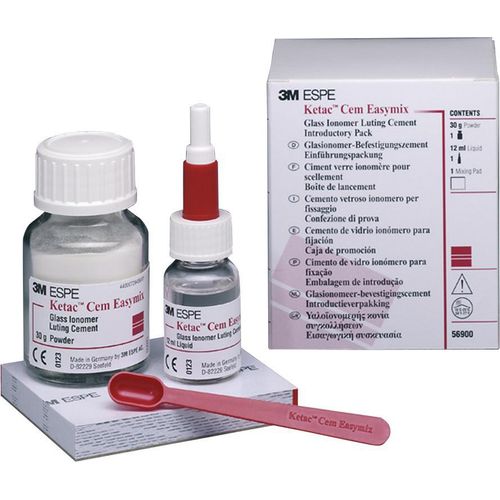 3M ESPE Ketac Triple Pa Dentalzement Easymix, röntgenopak mit Fluoridionenabgabe