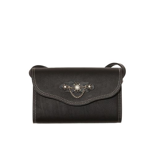 Handtasche SIMA GÜRTEL "Handtasche 178-3397", Damen, Gr. S, schwarz, Obermaterial: 100% Kalbsleder CAL., Taschen Handtasche