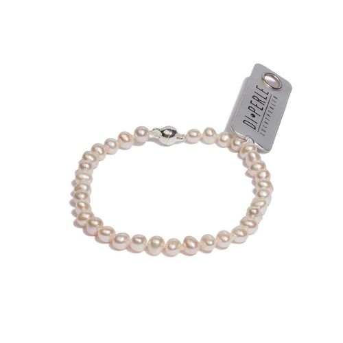 Perlenarmband ADELIA´S "Damen Perlenschmuck", weiß, Armbänder, Damen, 19, Silber 925 (Sterlingsilber), Perlenarmband, Damen Perlenschmuck